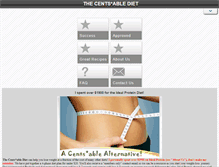 Tablet Screenshot of centsablediet.com